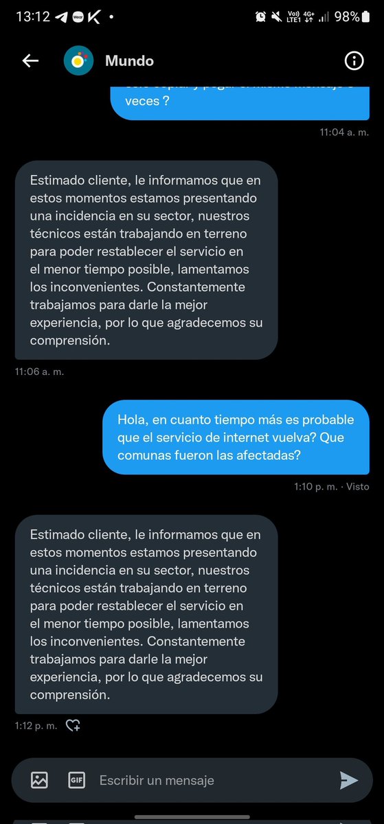 Bastiard0's tweet photo. @tumundo_cl para esto me hacen preguntar por interno? 🤡 @ReclamosSubtel @subtel_chile https://t.co/wzWexpT7XK