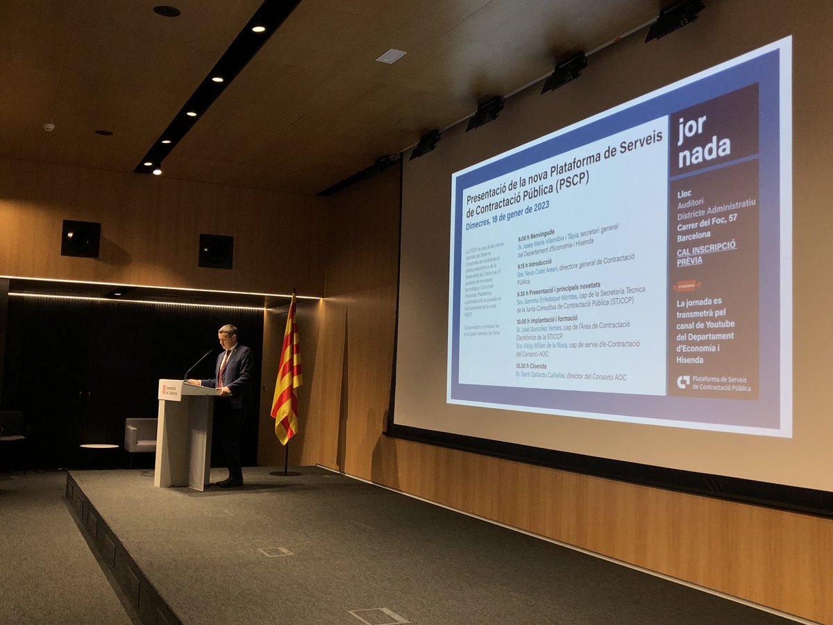 economiacat's tweet image. 🤝 El Departament d'@economiacat i el @ConsorciAOC han presentat aquest matí la nova Plataforma de Serveis de Contractació Pública (#PSCP).

✅ La nova eina incorpora canvis de disseny i millores tècniques i funcionals

🎥 Recupera el vídeo de l'acte: youtu.be/y3VP76bUxnw
