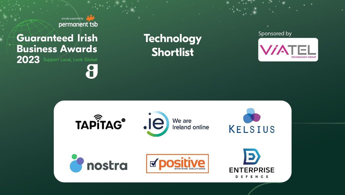 ✅ We’re absolutely delighted to be shortlisted for the ‘Guaranteed Irish Business Awards’ once again.

#GuaranteedIrish #AllTogetherBetter #LookForTheG