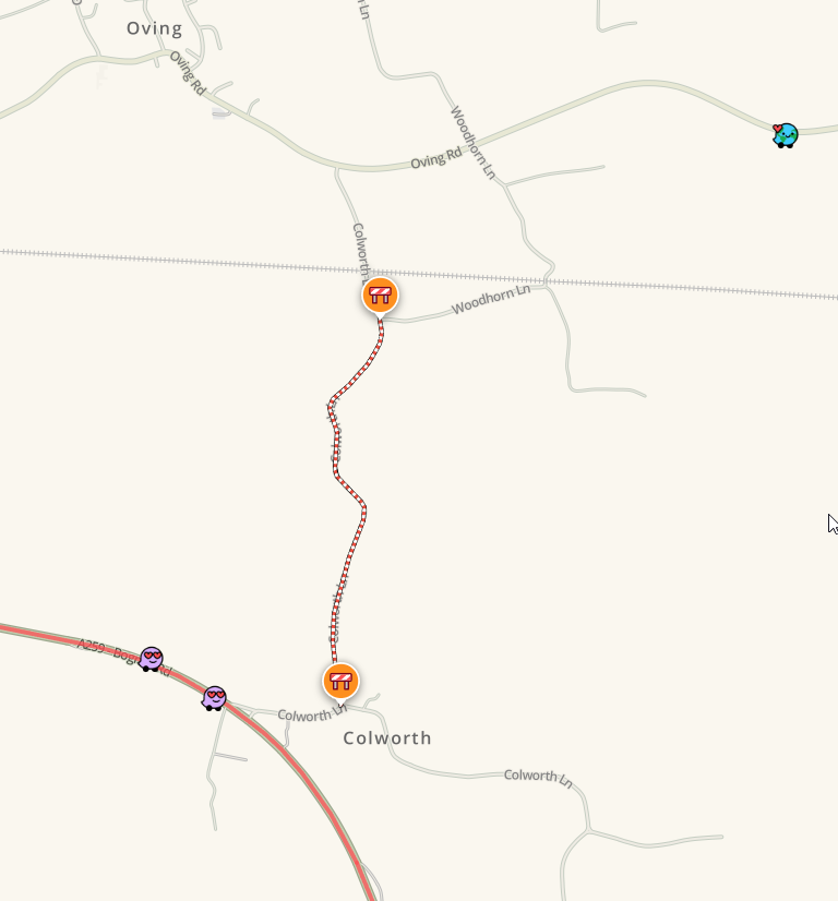 Colworth Lane between #Bognor and #Oving closed due to flooding and poor road condition. <a href="/SussexTW/">Sussex Traffic Watch</a> <a href="/BBCSxSyTravel/">BBC Sussex and Surrey Travel</a> <a href="/SussexIncidents/">Sussex News - Breaking news for Sussex</a>