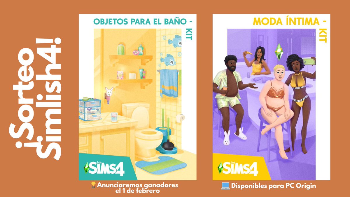 Simlish4's tweet photo. 🚨SORTEO🚨

Tu sitio de noticias favorito #Simlish4 te da la oportunidad de ganar una copia de #LosSims4 #ModaÍntima y #ObjetosParaElBaño 💚 Haz lo siguiente:

✅Seguirnos en Twitter
✅Dar RT a este Tweet
✅Comenta qué Kit quieres ganar

🏆Anunciaremos ganadores el 1 de febrero https://t.co/w7WKvaGxmk