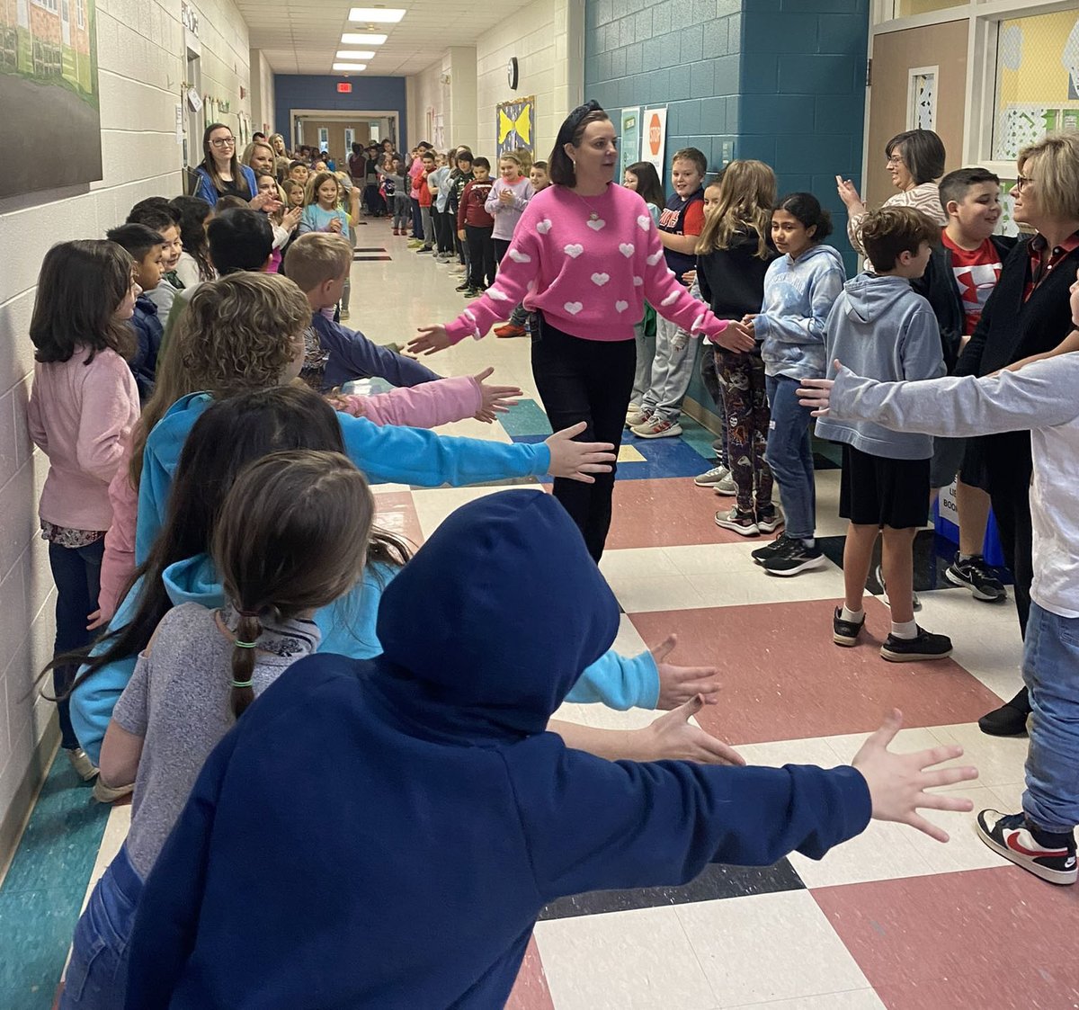 ncpublicschools's tweet photo. In a surprise announcement Tuesday morning, Donna Bledsoe, principal Cedar Ridge Elementary (@SurryCoSchools)
received the amazing news that she is the 2023 @WellsFargo Piedmont Triad Region Principal of the Year. Congratulations!  #nctoypoy https://t.co/aCA5gx91gy