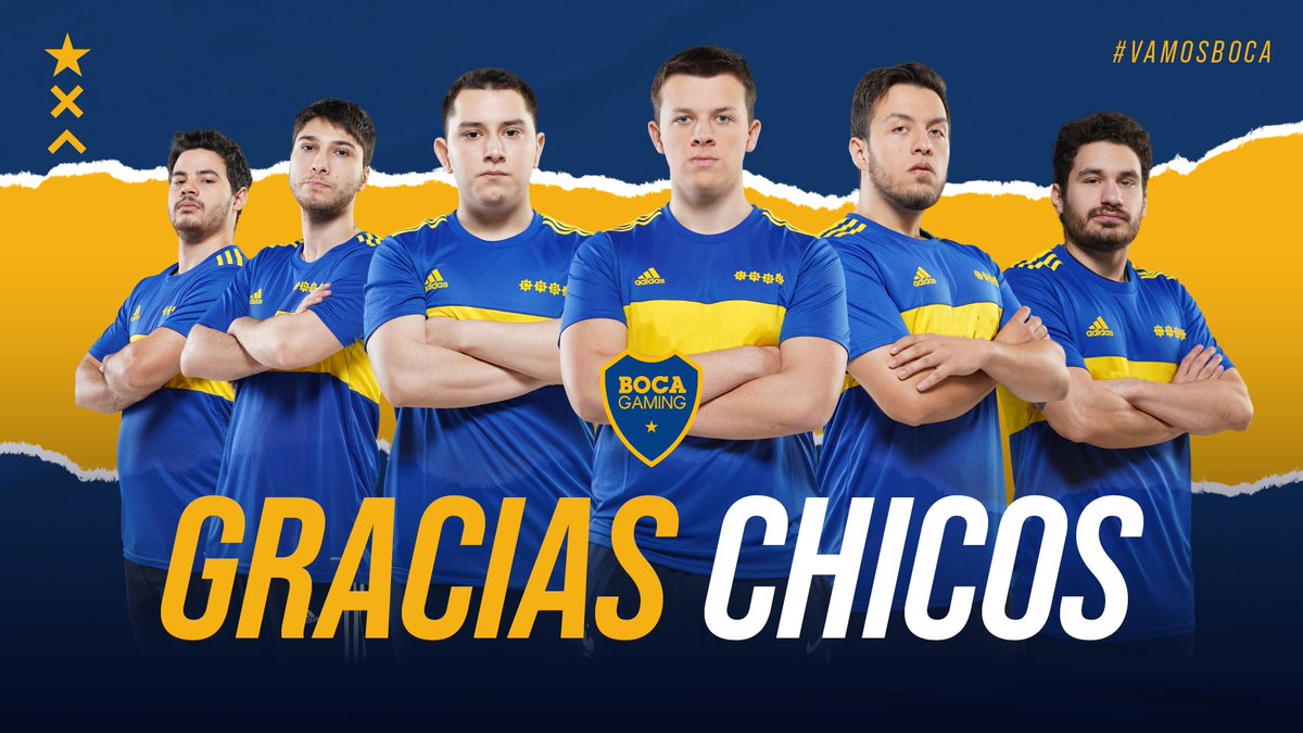 BocaJrsGaming's tweet photo. ¡Muchas gracias equipo!
Antes de comenzar un nuevo desafío, nos toca despedirnos del equipo de #LeagueOfLegends que logró llegar a la final de la #LigaMasterFlow y tuvo un gran paso en la #SuperCopaFlow.
¡Esperamos que tengan muchos éxitos en su futuro!
#VamosBoca 👊 https://t.co/ar3oPPMoTX