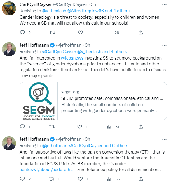 v_theclash's tweet photo. @Michael_Of_Crue @jefhoffman @CarlCyrilCayser @AlfredTreptow66 @KarlFrisch @DrewWilderTV @FairfaxGOP @fcpsnews Oh yes, he is. For those who cannot see what #JeffHoffmann #FairfaxGOP #SchoolBoard candidate said, here are screenshots.
@JefHoffman wants to introduce fake-science into our schools to improperly influence our kids' sex education classes. https://t.co/NXhnBq4bp9