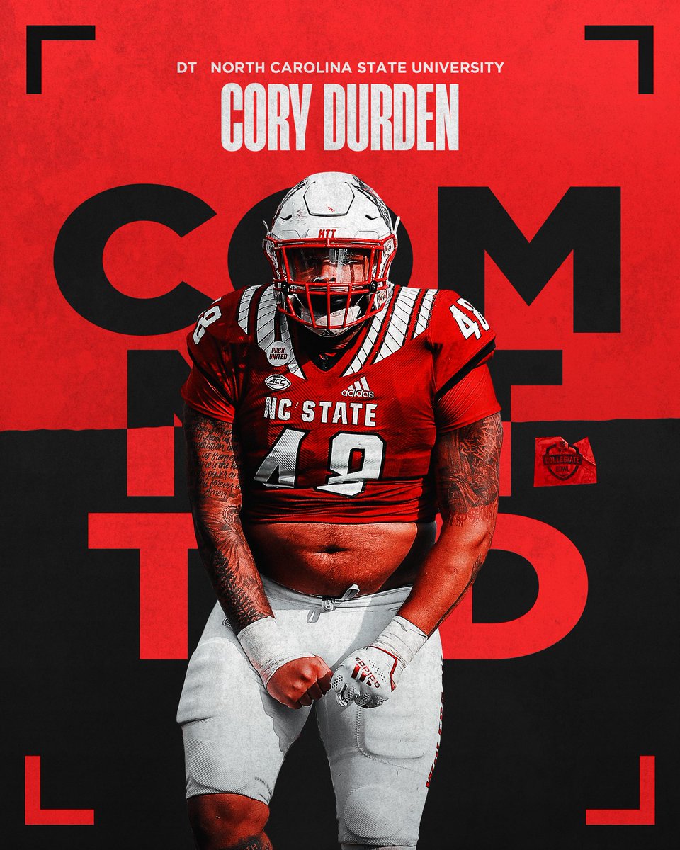 The NFLPA Collegiate Bowl (@nflpabowl) on Twitter photo HARD HITTER 🧨
Cory Durden finished the season with 23 total tackles, seven quarterback hurries, three tackles for loss, and helped <a href="/PackFootball/">NC State Football</a> rank third in the ACC in rushing defense.
Welcome, Cory 🤝
#NFLPABowl | #Path2Pasadena | #GoPack HARD HITTER 🧨
Cory Durden finished the season with 23 total tackles, seven quarterback hurries, three tackles for loss, and helped <a href="/PackFootball/">NC State Football</a> rank third in the ACC in rushing defense.
Welcome, Cory 🤝
#NFLPABowl | #Path2Pasadena | #GoPack