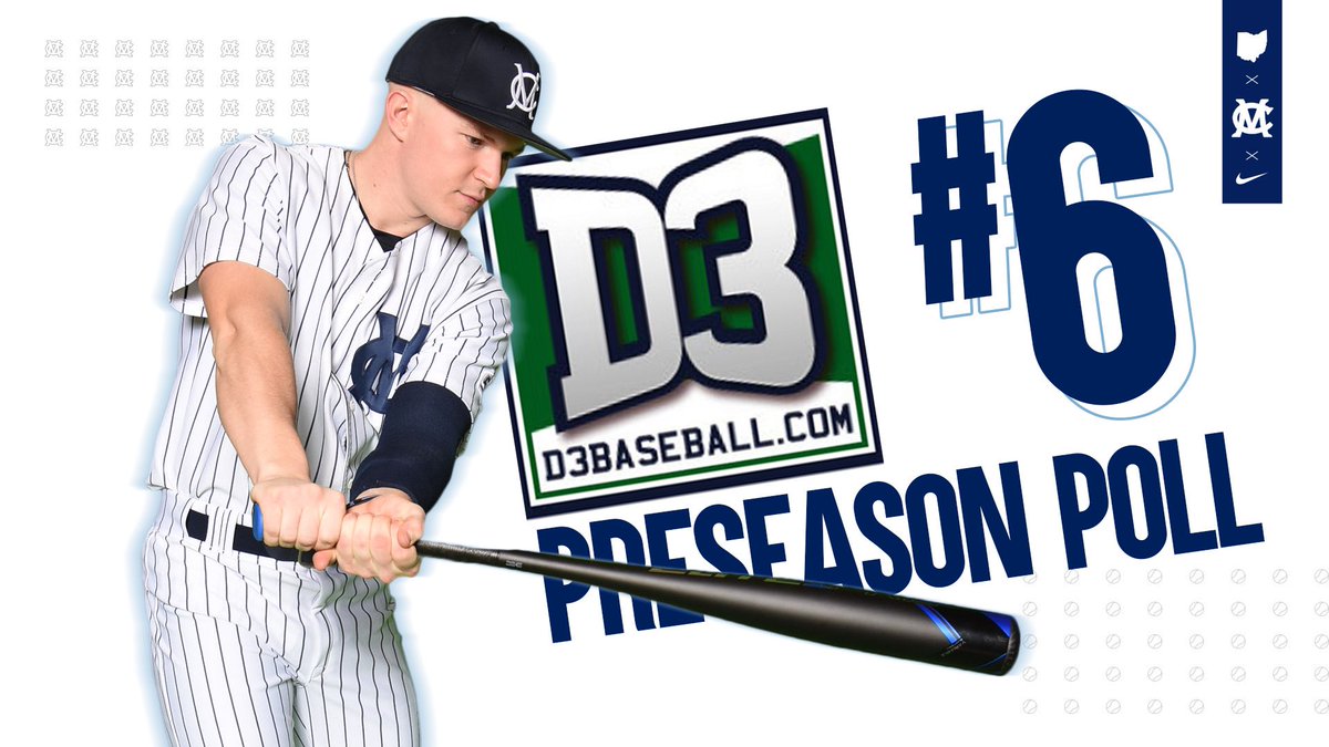 Checking in at #6 in the first poll of the year! 

1️⃣1️⃣ days = First Practice

3️⃣6️⃣ days = Opening Day

#EttaExpress | #d3baseball