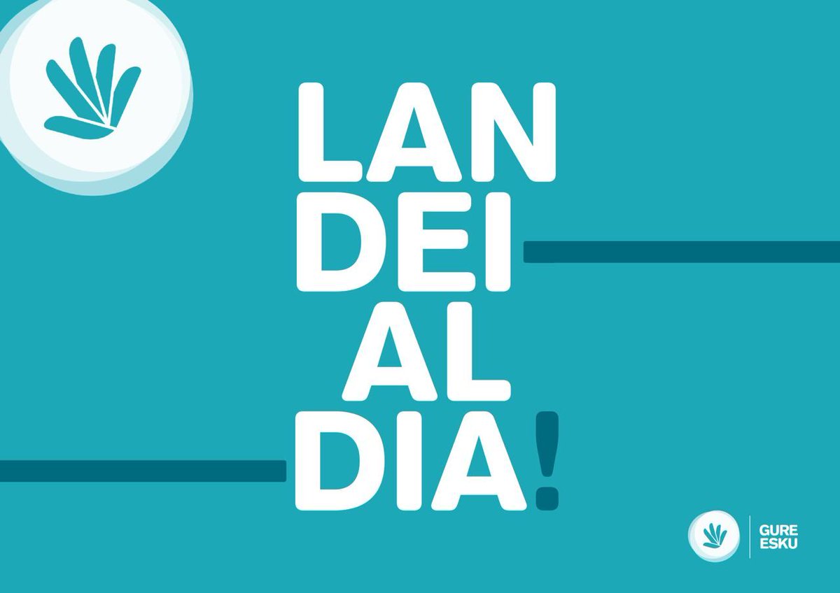 📢 #GureEsku|n Komunikazio arduradun bila! 👉🏽ℹ️ labur.eus/Komunikazio_ar…

📩 komunikazioa@gureeskudago.eus
#LanDeialdia #LanEskaintza