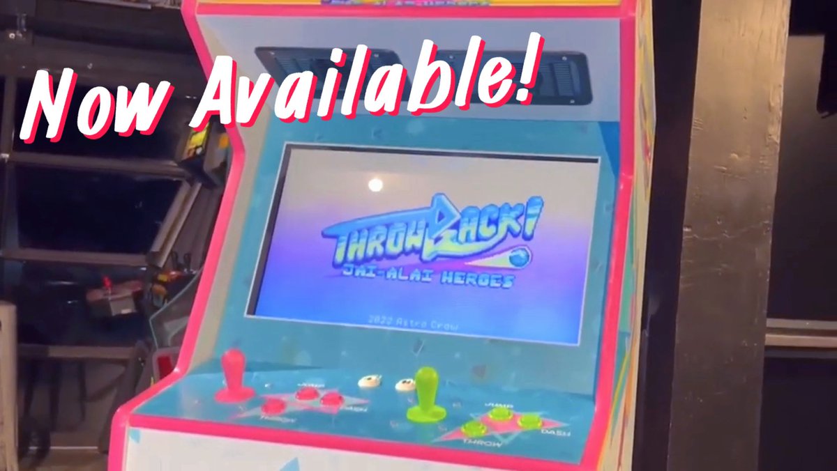 AstroCrowGames's tweet photo. New Trailer!
YT: https://t.co/2pu2Lzy1r3
Arcade Exclusive Indie Arcade Cabinet “Throwback! Jai-Alai Heroes” is available in 2-Player and 4-Player configurations.
#madewithunity #indiearcadewave #jaialai #cestapunta #videogames #arcade #pixelart #throwbackarcadegame #throwback https://t.co/lWtqp2cz1g
