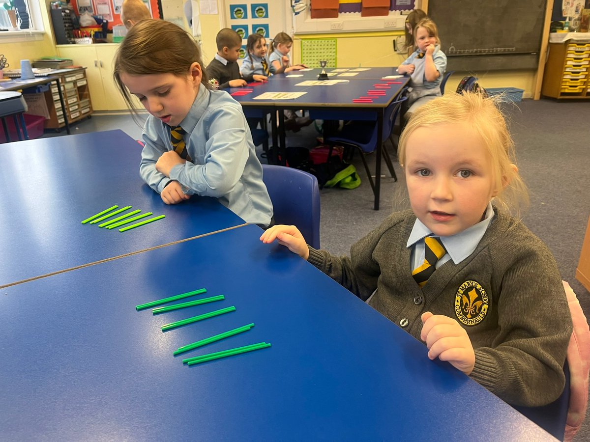StMarysSeafar's tweet photo. P1 have been developing their skills in numeracy. Today we were using counting sticks. @NLCLearningHub #numbersarefun #lovemaths https://t.co/OZCunOT0GG
