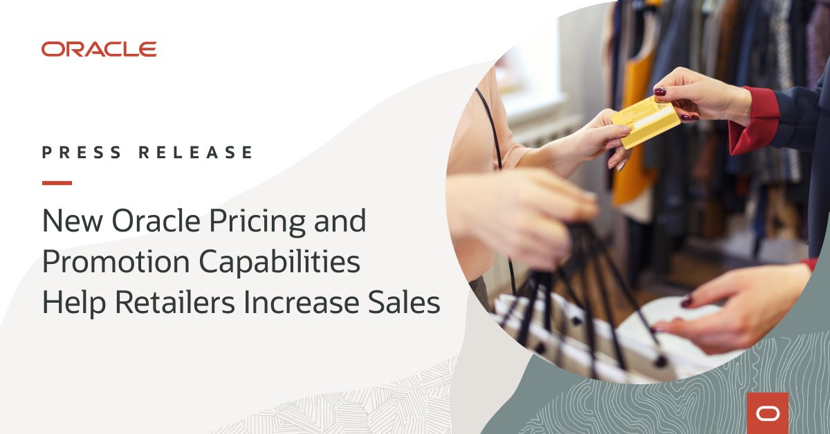 A great price or great deal is what your customers want most. At NRF, <a href="/Oracle/">Oracle</a> announced a series of new cloud capabilities in the Oracle #retail platform to help you do it better! Read the news at: social.ora.cl/60123XqE2