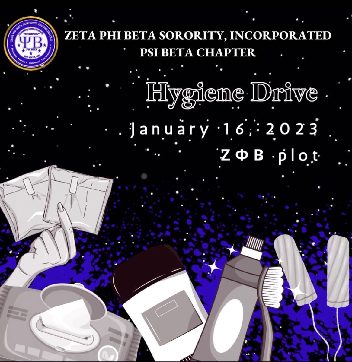 Psibeta1952's tweet photo. The Psi Beta chapter would like to thank everyone who participated in the hygiene drive hosted this past Monday! ๐๐ค
#GramFam #psibeta #zetaphibeta https://t.co/yfBD0ZMmcU