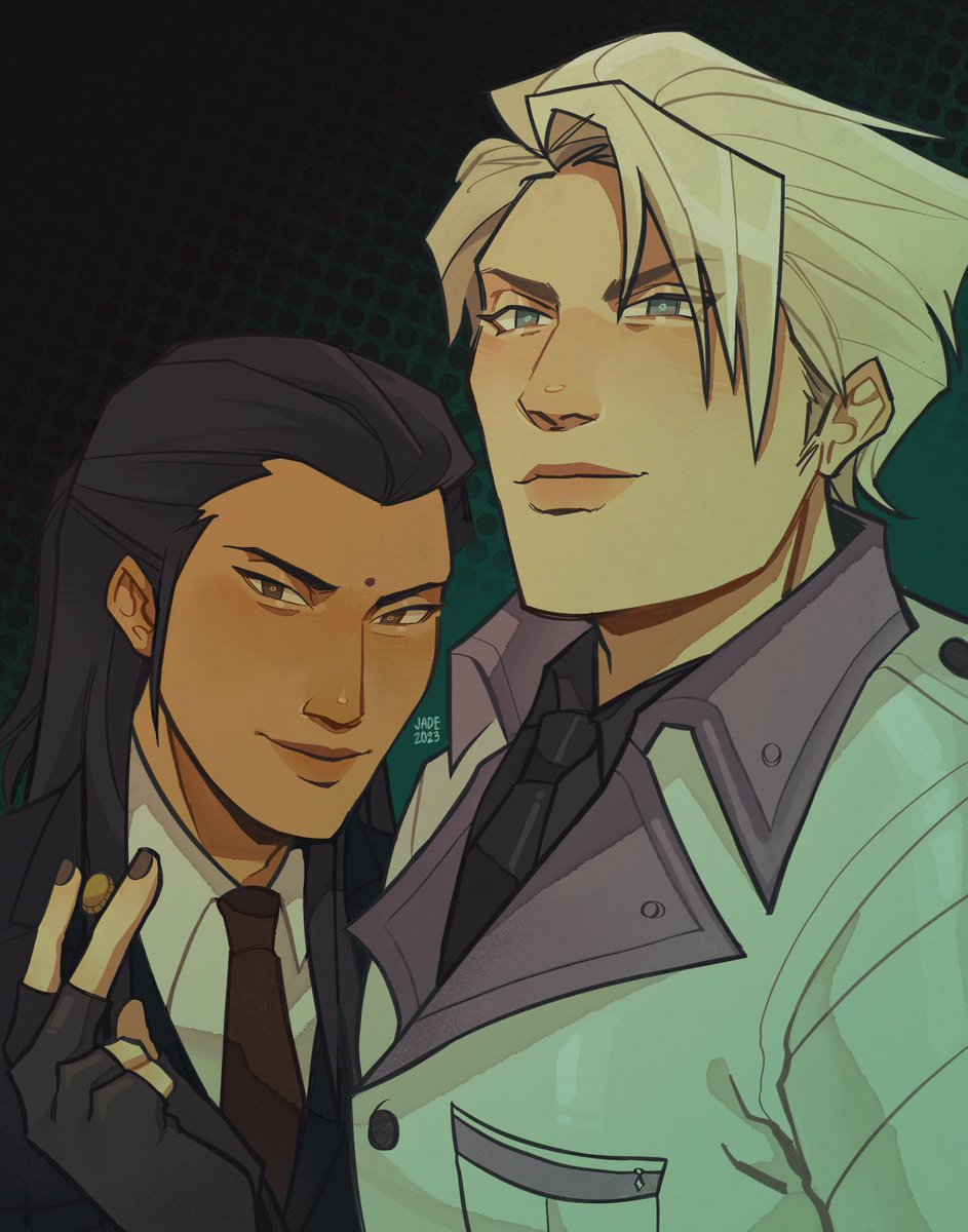 「right-hand man #FF7 #tsengru 」|jade 🍉 @ semi-ia for finalsのイラスト