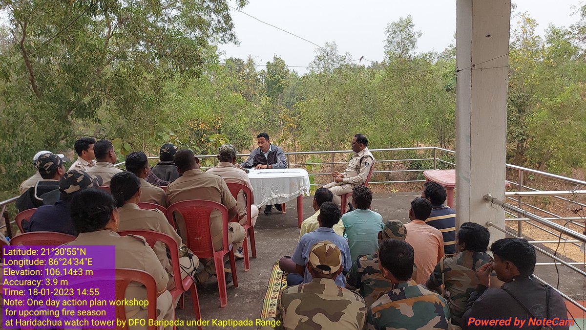 amar_odisha's tweet photo. One day #Action_plan workshop for upcoming #fire_season at Haridachua watch tower by #DFO_Baripada under Kaptipada Range, Baripada Dvn
@BaripadaT
@CircleRccf
@Similipal_South
@SimilipalNorth
@pccfodisha
@PCCFWL_Odisha
@DM_Mayurbhanj
@ntca_india
@CMO_Odisha
@ForestDeptt https://t.co/HN10dOEikN