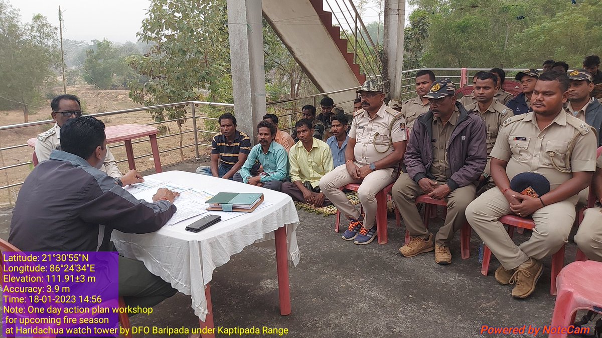 amar_odisha's tweet photo. One day #Action_plan workshop for upcoming #fire_season at Haridachua watch tower by #DFO_Baripada under Kaptipada Range, Baripada Dvn
@BaripadaT
@CircleRccf
@Similipal_South
@SimilipalNorth
@pccfodisha
@PCCFWL_Odisha
@DM_Mayurbhanj
@ntca_india
@CMO_Odisha
@ForestDeptt https://t.co/HN10dOEikN