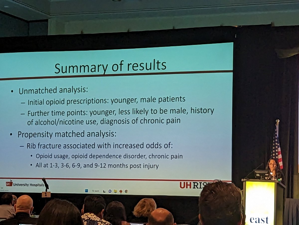 Great presentation from Avanti Badrinathan <a href="/UHSurgeryRes/">UH Surgery Residents</a> at #EAST2023