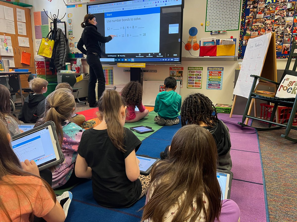 mrsrinehart1's tweet photo. 1st grade @saylerparkjags used @PearDeck with their @iReady slides today! This allowed for excellent student participation and great group discussion in math class ➕➖@IamCPS 

#FEK12 #BeBetterJags #CPSandMe #dpvils https://t.co/SRSV4GtGlX