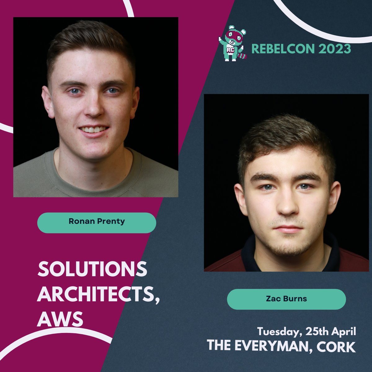 RebelCon (@rebelconf) on Twitter photo 📢Speaker Announcement!
We are delighted to announce that Ronan Prenty & Zac Burns will be joining the lineup at #RebelCon2023 from <a href="/awscloud/">Amazon Web Services</a> to talk about "Building Modern APIs on AWS" Should be a super talk! #aws #api #softwareconference 📢Speaker Announcement!
We are delighted to announce that Ronan Prenty & Zac Burns will be joining the lineup at #RebelCon2023 from <a href="/awscloud/">Amazon Web Services</a> to talk about "Building Modern APIs on AWS" Should be a super talk! #aws #api #softwareconference
