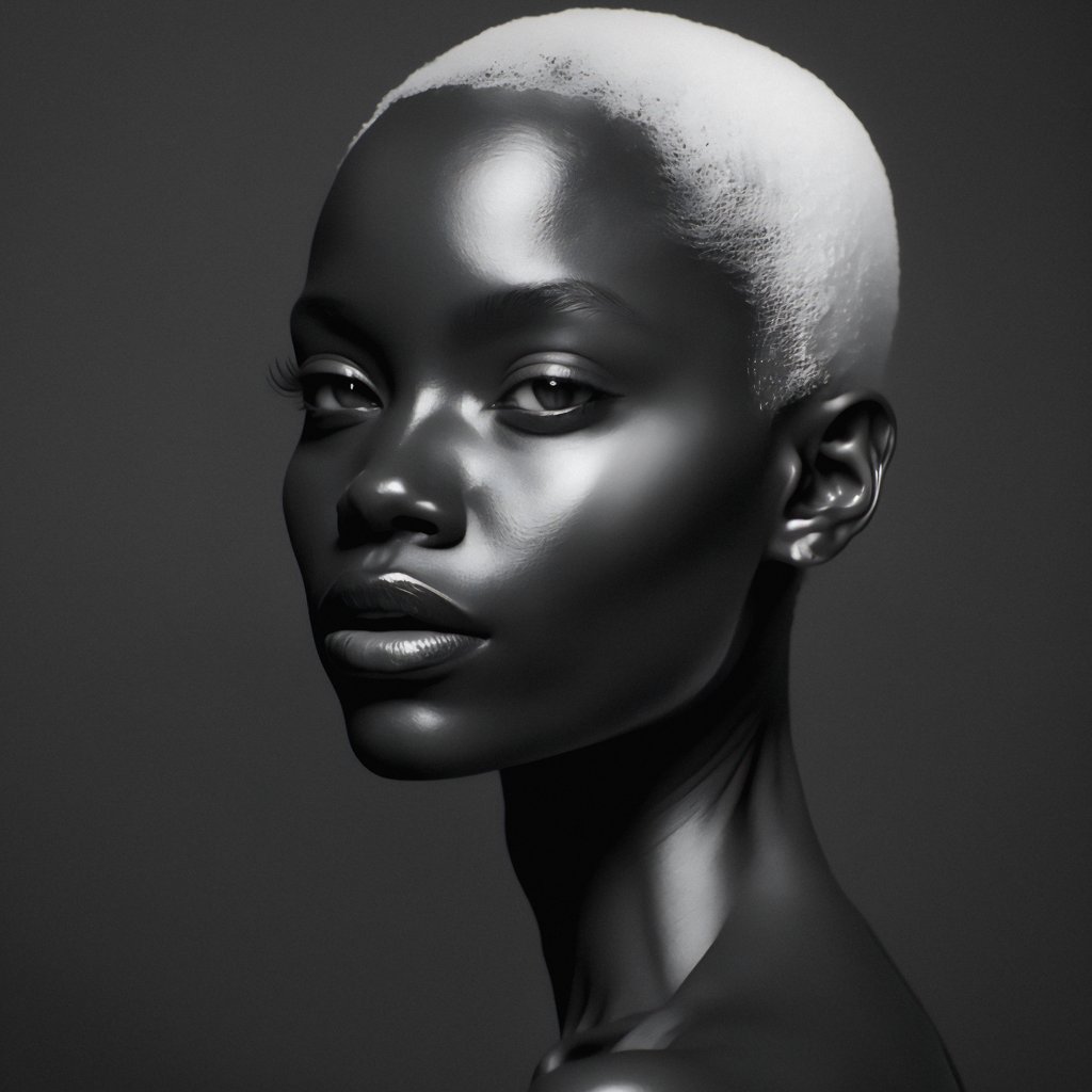 Fragmntz's tweet photo. She is unreal.

#aiart #aiphotography #AIgenerated #africanmodel #blackandwhitephotography #culturaldiversity #stunning #fashionphotography #africanbeauty #blackandwhitefuture #model #africantrend #beauty #fashion #style #photography #design #innovation #futurefashion #midjourney https://t.co/jG7DuGchPe