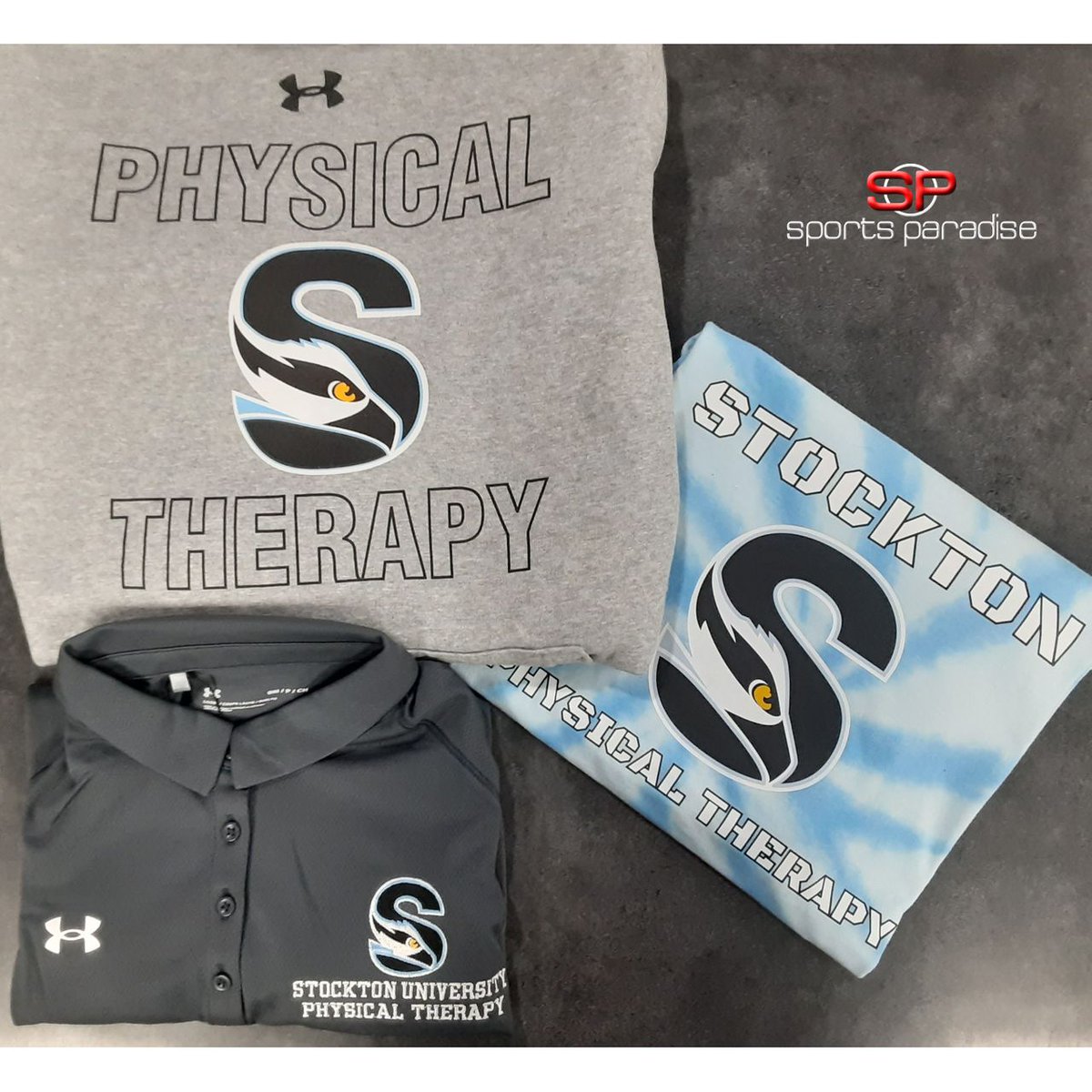 SportsParaTEAM's tweet photo. The Physical Therpay students and staff of Stockton University are all decked out in custom gear from #UA
@UAteam
@Stockton_edu
#OnlySP
#ThisIsSP
teamsales@sportsparadise.net https://t.co/FY1bn7057R