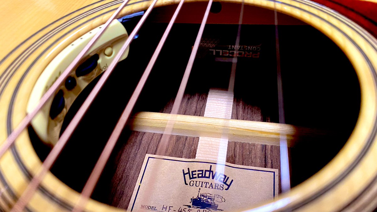 takatakatakaan's tweet image. なんかカタカタいうなぁと思ったら電池のサイズっぽい。
ホルダーが剥がれるのがいやなので違うのをつけているけど、金属のバネっぽい挟み込むタイプにしたい。する。
#procell #アコギ #ピックアップ #lrbaggs #anthem #headway