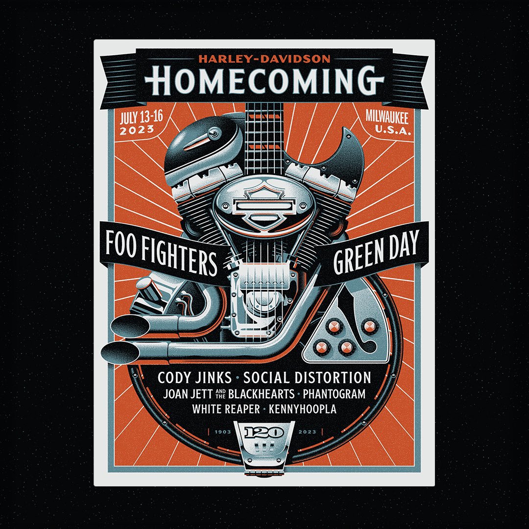 SocialD1's tweet photo. Harley-Davidson is turning 120, and you’re invited. Join us at the @harleydavidson Homecoming Festival in Milwaukee from July 13-16. Get more information and tickets at https://t.co/RByD4g4VZv. #HD120 #HarleyDavidson https://t.co/g0xV8eZ7DP