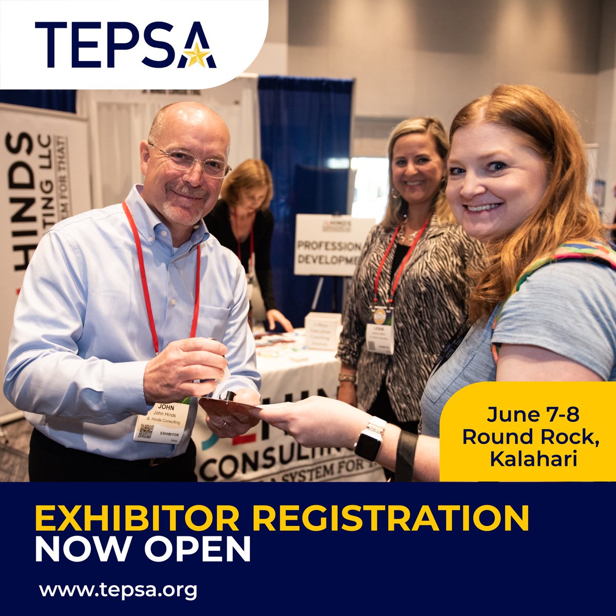 Exhibitor Registration for TEPSA Summer Conference is now open! Booth spaces are already filling quickly. Don’t miss this opportunity to reserve your space and meet with over 2,000 Prek-8 Texas Administrators. tepsa.org #WeLeadTX