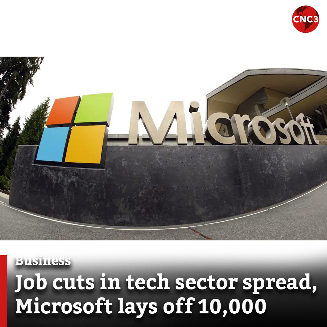 CNC3TV on Twitter "Microsoft is cutting 10,000 workers, almost 5 of