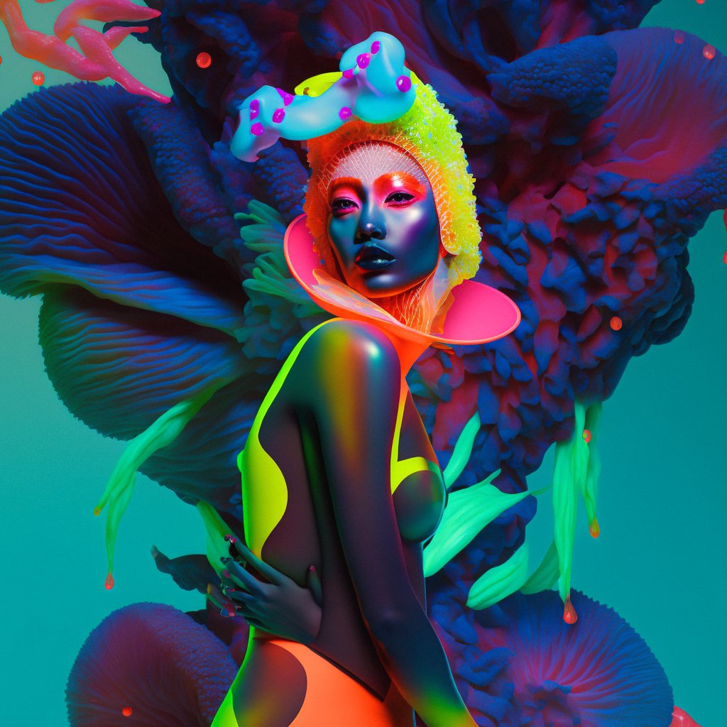 Fragmntz's tweet photo. Some bioluminescent Fashion upcoming... 
@fragmntz #aiartcommunity  #aiphotography #FashionWeek2023 https://t.co/tzKv2IfC3H