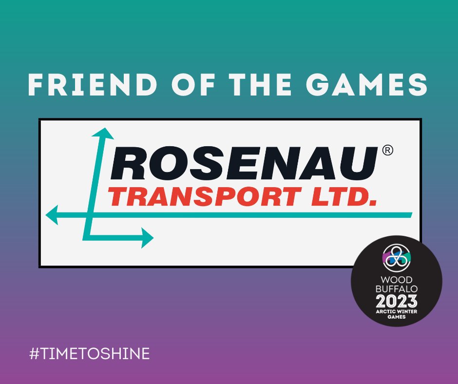 We are proud Friend of the Games sponsor for Wood Buffalo 2023 Arctic Winter Games to be held in Wood Buffalo, AB.

Our continued commitment on Our Business Built on Service - For our Communities.

#AWG2023 #ymm #rmwb