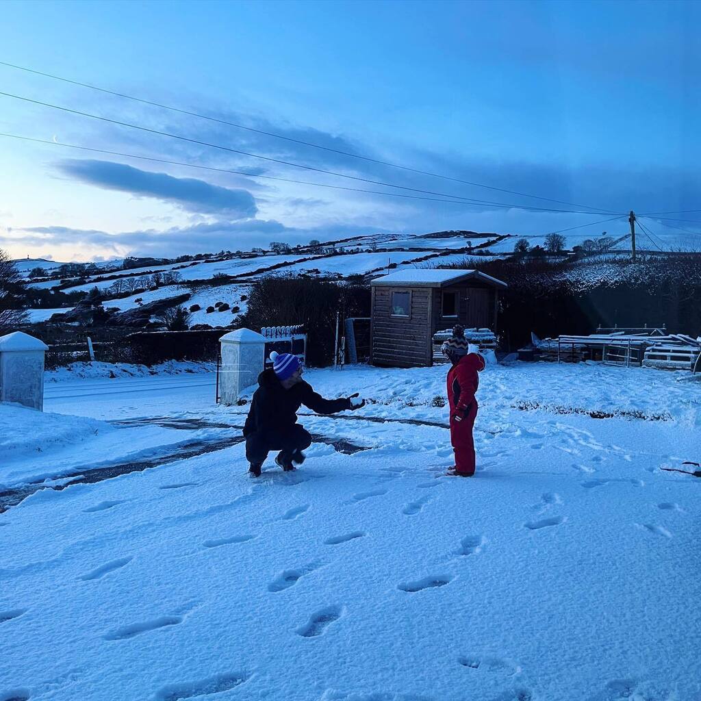 SlieveStudio's tweet photo. Early birds #sneachta ❄️ #liveherelovehere https://t.co/ZlRdMiXufE https://t.co/v7p8y7YtSy