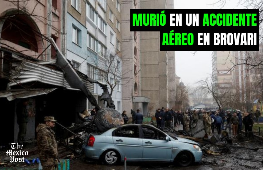 MexicoPost's tweet photo. šŗš¦ MUERE EL MINISTRO DEL INTERIOR DE UCRANIA
ā
El ministro del Interior de #Ucrania, #DenisMonastirski, murió luego de que el helicóptero en el que viajaba se estrelló el dĆa de hoy en la ciudadĀ deĀ #Brovari. https://t.co/6mZrCT3mNR