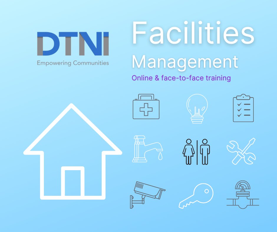 devtrustsni's tweet photo. Do you manage a building/amenity/community centre, or do you aspire to? If so, FM training is a must 👌

Our top-rated course is back - Wed 1st &amp; Thurs 2nd March - online - £170pp for two full days.

Contact stevie.mcgirr@dtni.org.uk to save your spot. https://t.co/2PjxWft0mA