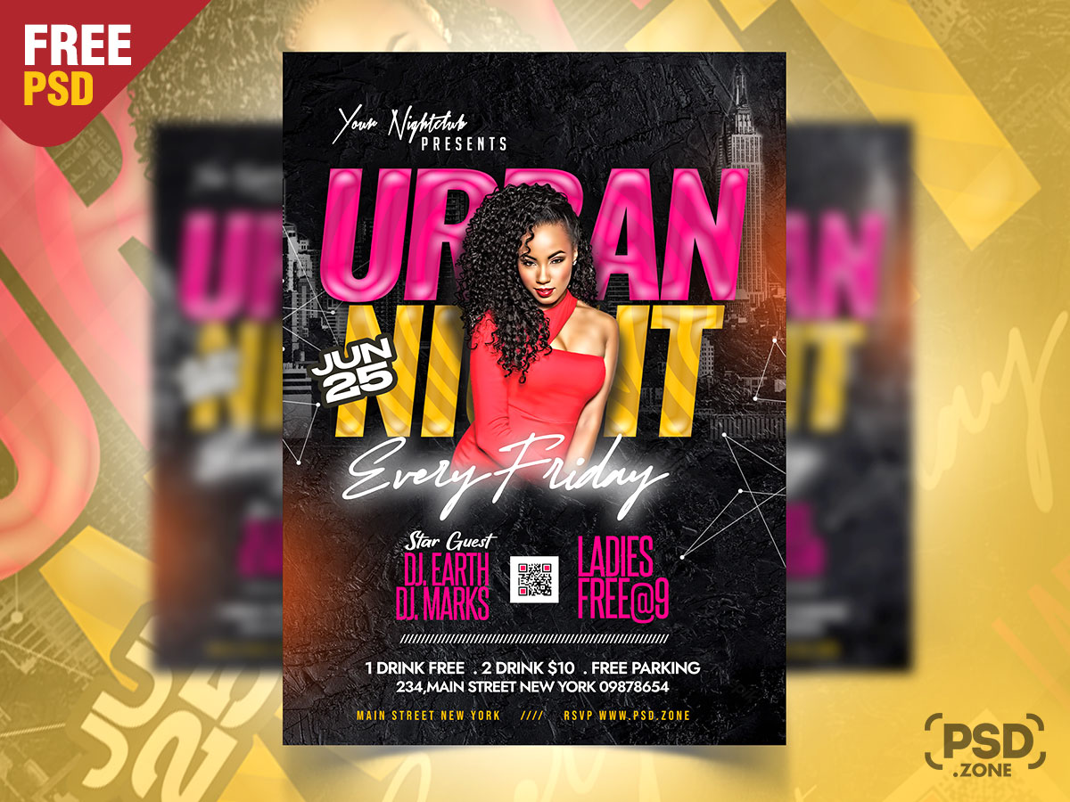 psd_zone's tweet image. Free Urban Ladies Night Party Flyer PSD
Download Link &amp;gt;&amp;gt; psd.zone/print/urban-la…

#freepsd #photoshop #urbannight #nightparty #partyflyer #psd #graphicdesign #freedesign #musicevent #eventflyer #freebie