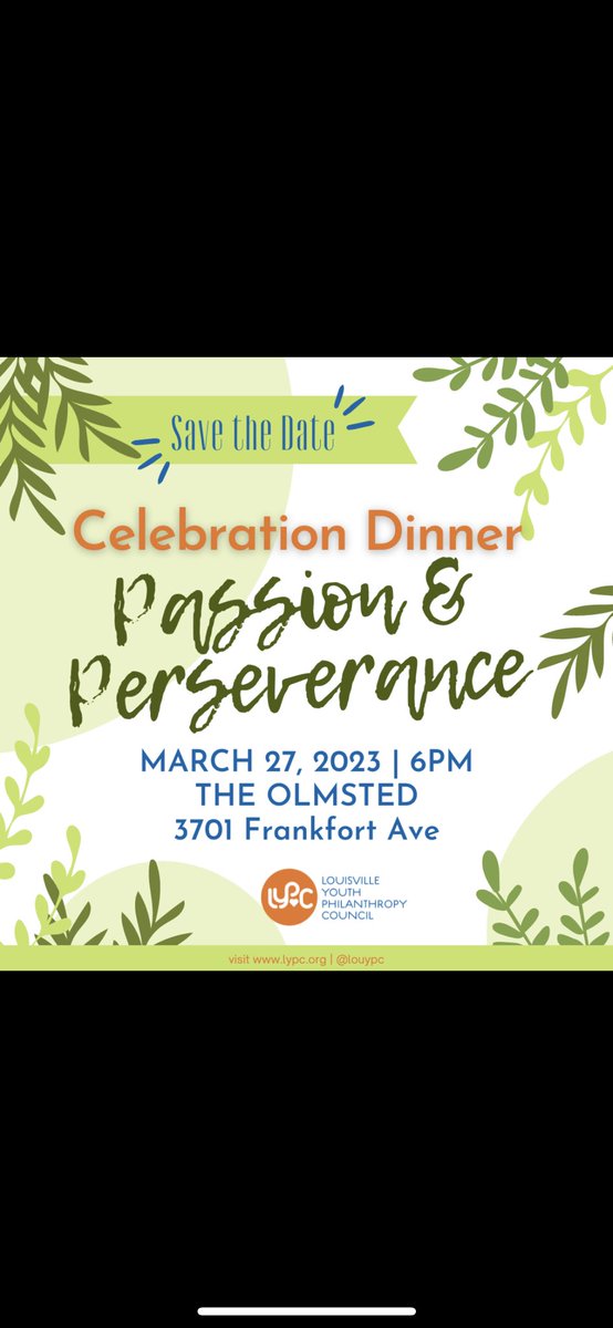 Save the date!!! We can’t wait to see you there😉