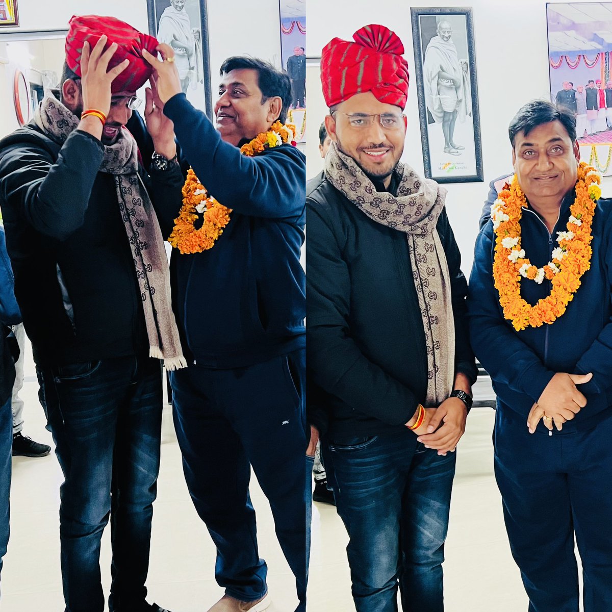Dadarwal7's tweet photo. शिक्षक समाज के लिए बिना किसी राजनीतिक और प्रशासनिक दबाव के प्रखरता से आवाज़ उठाने के लिए Pcc चीफ़ @GovindDotasra जी द्वारा मुझे साफा पहनाकर जो मान सम्मान दिया वो “में”संपूर्ण शिक्षक समाज को समर्पित करते हुए अंतिम सांस तक शिक्षक कोम के लिये संघर्ष करने का वादा करता हूँ!
#dadarwal https://t.co/a62OtAM2Mi