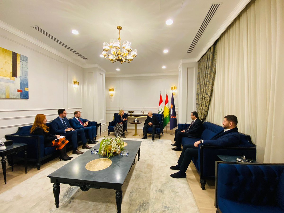 SherkoJdy's tweet photo. It was good to meet with the new UK CG @RosyCave @ukinerbil to discuss the new development in Iraq&amp;KRI including  the tensions between Kurdish political parties , freedom of speech &amp; unification of Peshmarga. https://t.co/L3gcjXUgCB