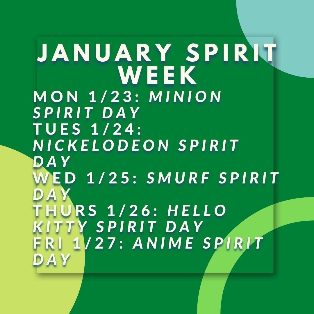 Let’s show our school spirit!