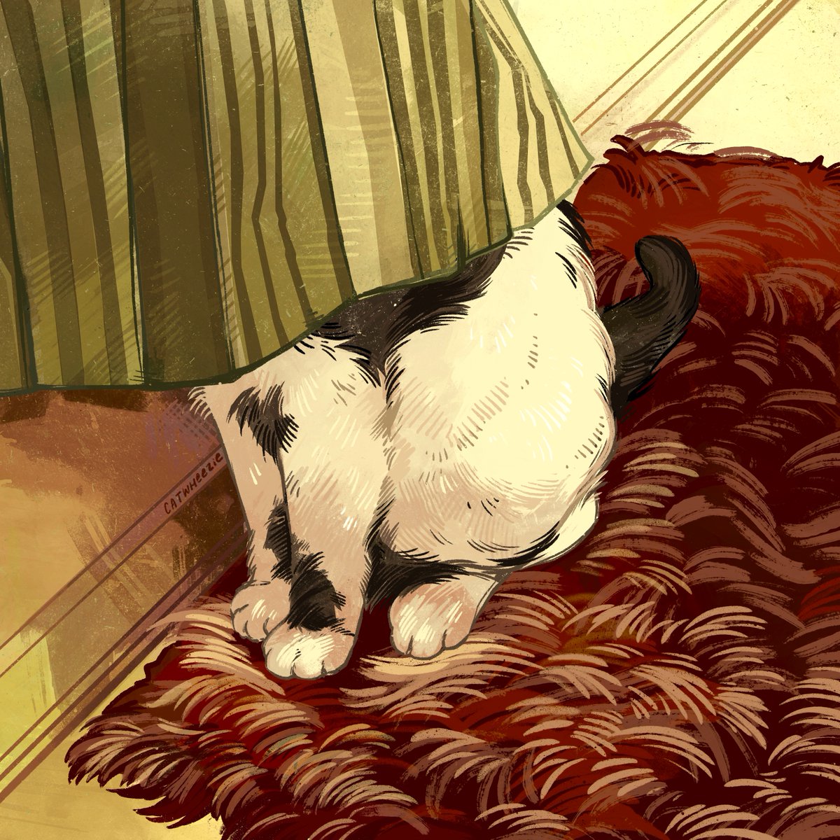 catwheezie's tweet photo. Just some curtain/interior studies and nothing more :) Felt like practicing some indoor scenes, that's all that there is to these drawings. https://t.co/3WWmVmiLdW