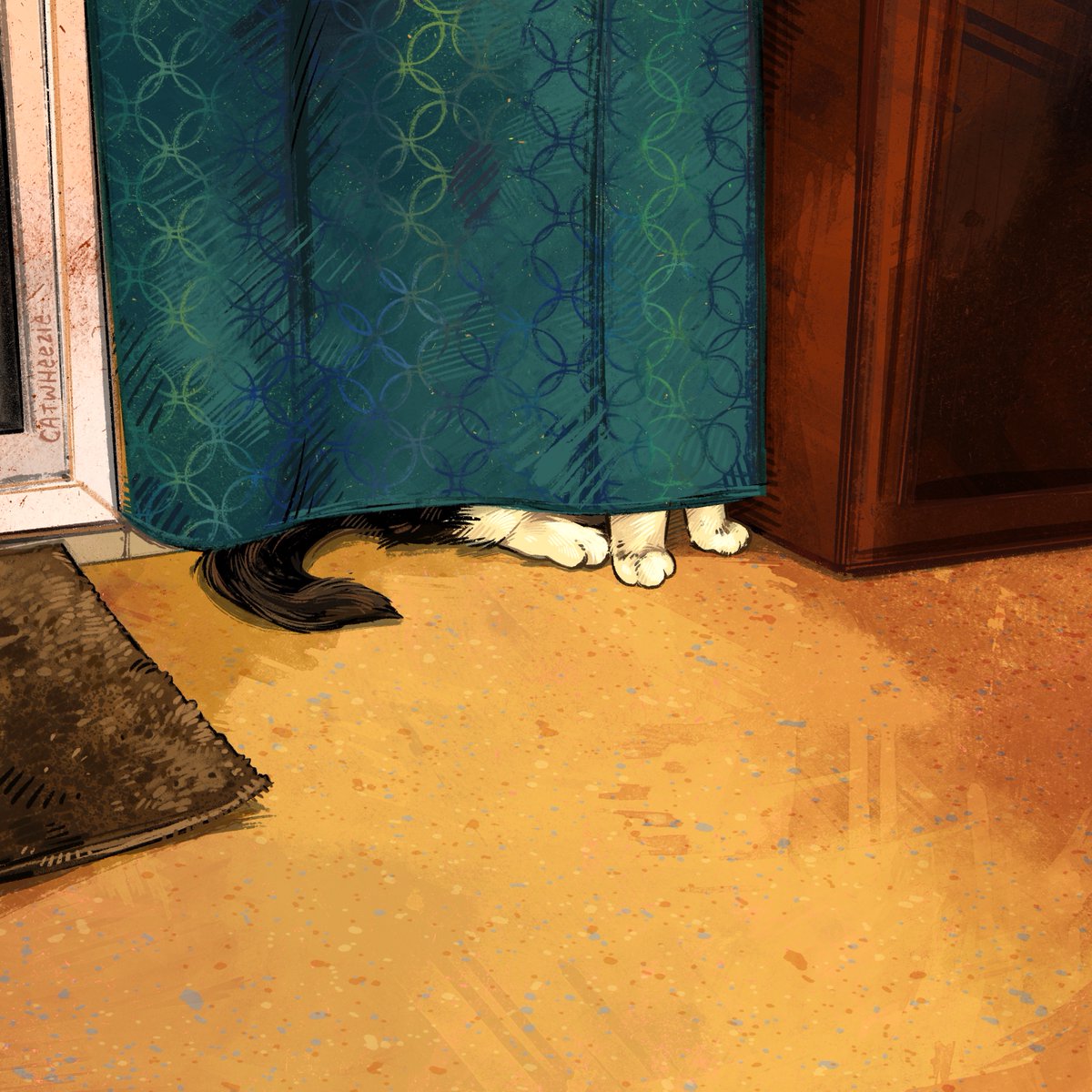 catwheezie's tweet photo. Just some curtain/interior studies and nothing more :) Felt like practicing some indoor scenes, that's all that there is to these drawings. https://t.co/3WWmVmiLdW