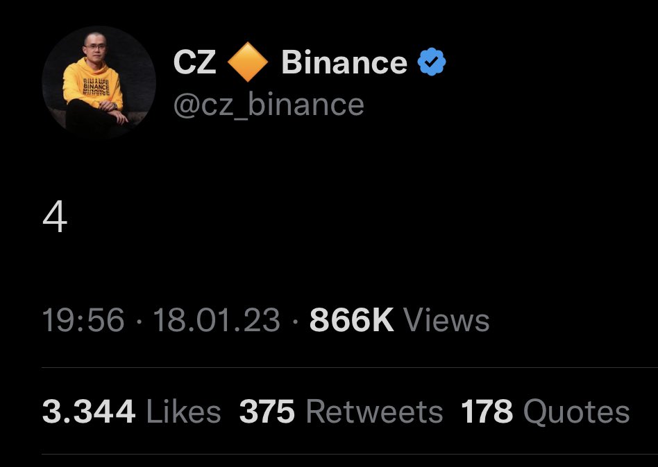 MMCrypto's tweet photo. NEW FUD: CZ Statement! https://t.co/q7j0YumvwI
