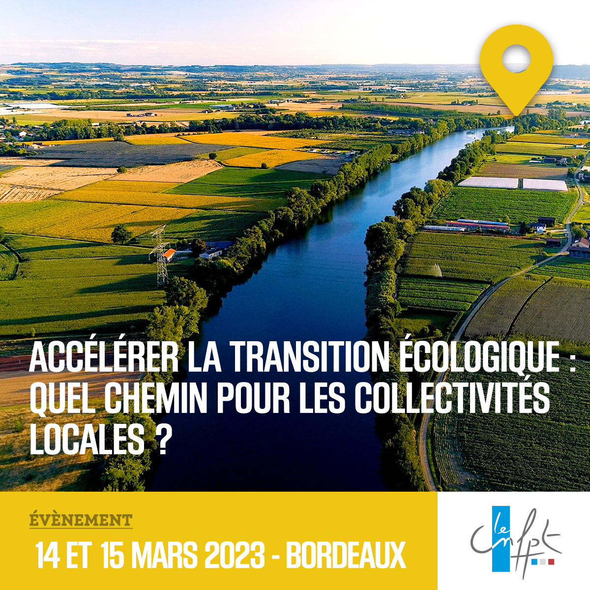#INSCRIPTIONS 🖋️Colloque #CNFPT "Accélérer la #TransitionEcologique : quel chemin pour les #CollTerr ?", les 14 et 15 mars au Palais des Congrès de #Bordeaux. Dirigeants territoriaux, à vos agendas ! 👉 transitionecologique2023.inviteo.fr