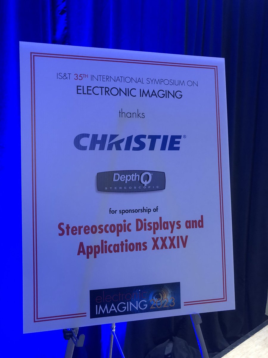 SDnAconf's tweet photo. Thank you to our SD&amp;A conference sponsors Christie Digital and DepthQ 3D who provided our wonderful 3D projection system for the conference!!!
@ChristieDigital @DepthQ
@ElectroImaging @ImagingOrg https://t.co/ZLPJSGdP4N