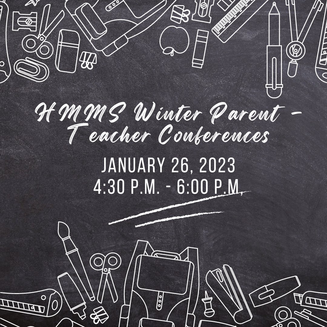 HMMS_Counseling's tweet photo. @HenryMossMiddle Families!  Join us for Winter Parent-Teacher Conferences! https://t.co/jWpQBzEUIm