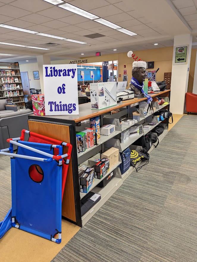macphaidin_lib's tweet photo. DYK that January is #NationalHobbyMonth?  Browse our Library of Things to get ideas for your next hobby!  Perhaps you'll borrow our set of crochet needles and learn to knit hats, like #ReferenceLibrarian Trish McPherson?

#LibraryOfThings #MacphaidinLibrary #Crochet #Hobbies https://t.co/OtDXx3gtFH