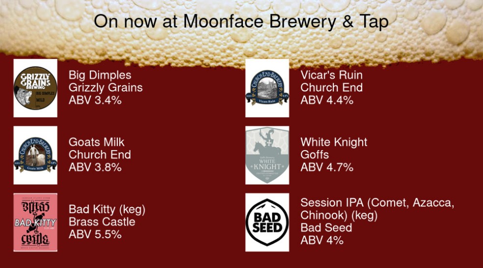 On the bar today! Beer Board: bit.ly/2YuNH0O @grizzly_grains @churchendbeer @GoffsBrewery @BrassCastleBeer @badseedbrewery #LoughboroughCAMRA #RealAleFinder