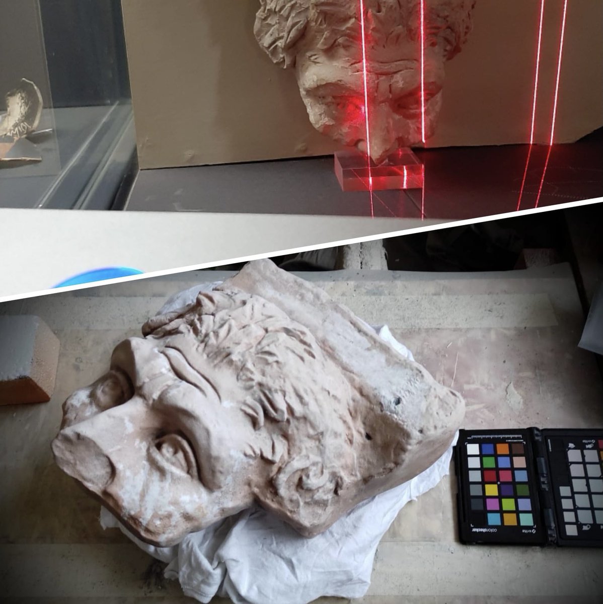 Realizzazione di #scansione3D dell’originale e copia in #stampa3D di un Telamone, elemento decorativo della porta-approdo di #Altino della prima metà del I sec. a.C., che arricchirà il percorso #tattile del #MuseoDiAltino per renderlo fruibile alle persone con disabilità visiva