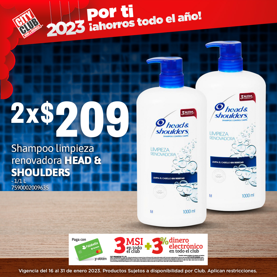 CityClubmx's tweet image. Cuida y protege tu cabello ✨ con shampoos HEAD &amp;amp;SHOLUDERS 🧼 por increíbles precios 🤩. ¡Sólo en City Club! 👉 bit.ly/3Gd4dKY #CityClub #Shampoos