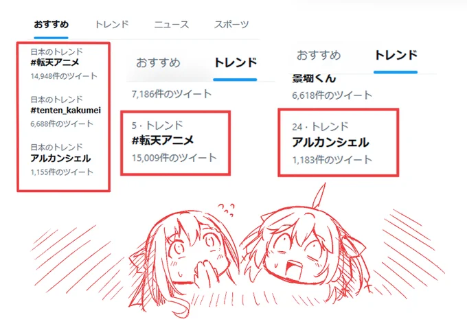 ヒェッ!
たくさんのツイート&トレンド入り
改めて本当にありがとうございます!!🙇‍♂️🙇‍♂️🙇‍♂️
そしておめでとうございます!!🎊🎉🎉🎉
#転天 #転天アニメ #PrincessGeniusFan https://t.co/q5oyCr0LOO 