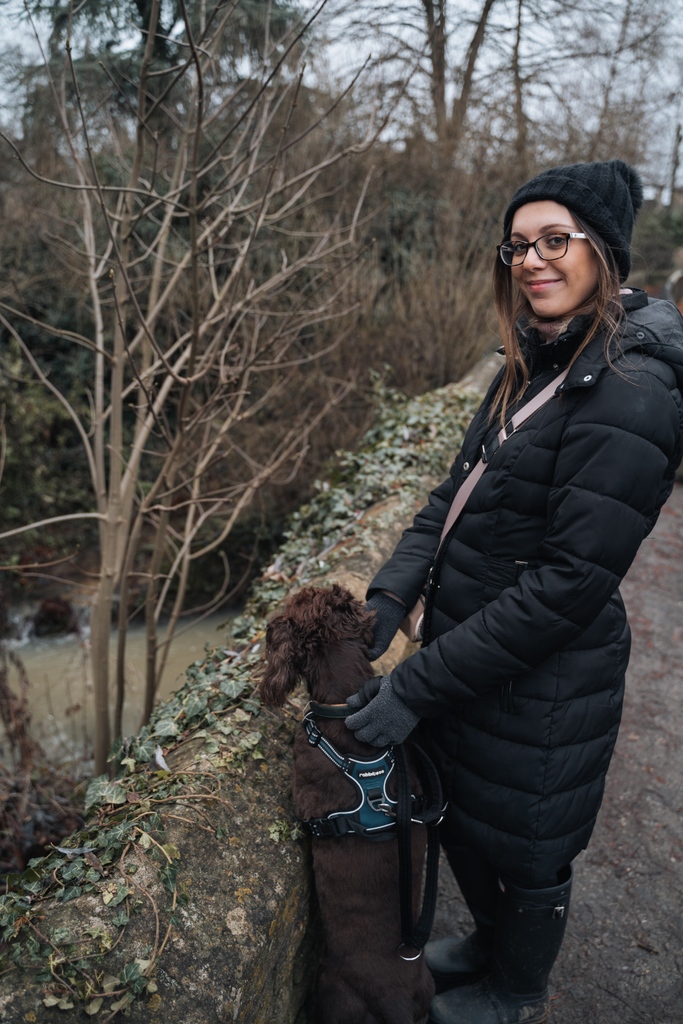 OliverCreates's tweet photo. On our walk around Bampton, we find this little stream that ran down along some houses, looked like a really nice spot but I couldn't imagine what it must be like in bad weather! 😬 Bailey was actually scared of the water which was surprising! 😅 https://t.co/PDAZbZKalE