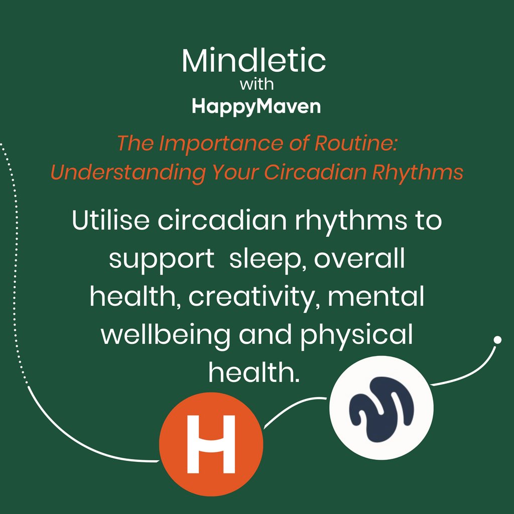 happymaven's tweet photo. Are your teams supporting their #CircadianRythms to utilise sleep for overall health, creativity &amp; mental #wellbeing?

Re-energise, re-motivate &amp; regain equilibriums by leaning into natural rhythms.

Thurs Jan 19th, 11:30am EEST Youtube Live.
Save your spot on the Mindletic App. https://t.co/LKj8oBaSNt